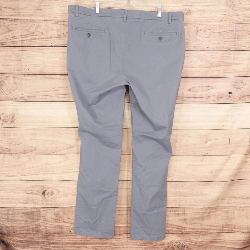 Joseph Abboud Chino Pants Mens 44x34 Blue Modern Fit Stretch Flat Front Cotton - Picture 4 of 9
